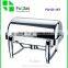 High quality New Rectangule Roll Top Stainless Steel Electric Buffet Chafer