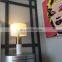 New Modern White Marble Base Decorative Desk Light with Shade Golden Table Lamp