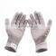 Huayi Polyurethane Palm Coated HPPE Level 5 Anti Proof Cut Resistant Gloves