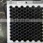 Foshan Hexagon Shape Marble Texture Glass Mosaic Tile Black Color Hot Melting Glass Mosaic Tile