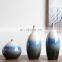 cheap china porcelain handmade ceramic blue color flower vase for home decor