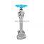 Industrial valve series extension stem gate valve API602 SW BW FNPT NPT flange connection carbon steel forged steel materials