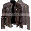 Manufacturer wholesale business gentleman warm zipper cardigan leather jacket plus size slim leather jacket