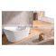 Hotel project home use freestanding black bathtub
