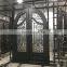 custom wrought iron impact glass pipe entry doors design