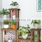 K&B cheap factory 2021 new home decor solid wood flower pot stand indoor