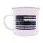 Wholesale diswash safe sublimation vintage customized logo enamel cup mug