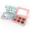 Custom Printing Magnetic Cruelty Free Reverse Eyeshadow Palate Pink Cardboard Eyeshadow Palette Packaging