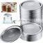 wholesale 70mm 86mm Silver Bulk Bottle Jar Sealing Separate Canning Mason Jar Metal Lids split stopper lid