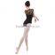 New Sexy Lace Sleeve and Back Ballet Leotard and Soft Cotton Lycra Dance Performance Leotard