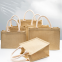 Custom Available Eco Friendly Reusable Muslin Personalized Laminated Linen Tote bag
