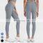 Ribbed Legging Custom Push Up Tights Running Workout Gym Fitness Pants Women High Elastic V-Shape Waist Butt Lift Yoga Leggings