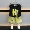 Waffle children's short sleeved set for casual summer wear for boys and girls