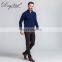Winter Long Sleeve Sweater Jacket Men High Neck 1/4 Zip Wool Cashmere Sweater Pullover