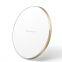 2024 New Arrival Fast 15W Portable Wireless Charger Pad Mobile Charger Black Aluminum Alloy Charger Plates