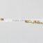 2015 simple design gold filled number five pendant necklace