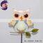 metal colorful garden decor glow in dark owl stakes