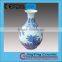 Western style blue and white floor antique vase for home display