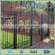 Powder coated wrought iron gate and steel fence