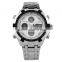 LP7610 High quality all stainless steel 30m waterproof chronographic dual time watch