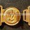 Custom metal belt buckle with Gold plating