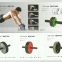 Up-to-date Fitness roller abdominal exercise equipment dual AB exercise wheel