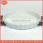 microwave baking pan ceramic stripe round shape fruit pie plate, porcelain cake baking plate,Cheese pan stripe round