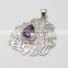 SunShine !! Purple Amethyst 925 Sterling Silver Pendant, 925 Indian Handmade Silver Jewellery, Sterling Silver Jewellery