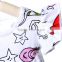 2016 hot sale boutique little mermaid pattern dress cap sleeves girl dress baby pearl dress
