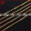 14 inch 2.0mm dubai new 24k gold filled copper rolo neck chain designs for necklace