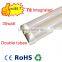 1200mm Integrated t8 tubes wholly plastic smd2835 100-265V 90lm/w 30w 4ft led double tube fluorescent lamp