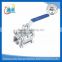 made in china casting threaded stainless steel 3pc ball valve