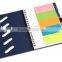 Notebook with double Rings flags sticky notes with pen/spiral notebook with sticky note&spiral notebook with sticky note