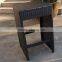 Hotsale Long Outdoor Resin Wicker Polyrattan Bar Table and Stools