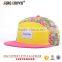 fashion custom flat brim snapback 6 panel cap and hat