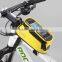 ROSWHEEL Hot sale bicycle frame mobile bag with clear PVC screen