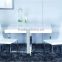 Seawave design MDF & glass modern dining table set