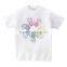 Colorful hand printing OEM service short sleeves for group activities men's tshirt