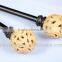 High End Curtain Rods With Decorative Open Work Ball Curtain Finials
