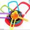 NEW 6pcs COLOURFUL Eco-Friendly PLASTIC MEASURING SPOONS & CUPS RAINBOW MULTI COLOURED FLAT