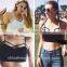 cheap plain european fashion cotton young girls white black tank top vest