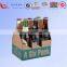 custom corrugated paper 6 Bottle Beer/juice Pack Carrier Box