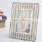 2016 latest designed glittery silkscreen glass mirror photo frame 4x6 5x7 8x10in