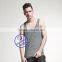 Custom wholesale 100% cotton mens blank pocket stringer tank top