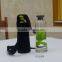 elegant eco wide top pyrex glass drinking bottle