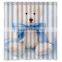 China Supplier Christmas Bear Shower Curtain