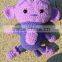 Wholesale cute crochet baby toys handmade stuffed animal toys monkey crochet toys