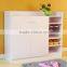 melamine laminated shoe cabinet rack