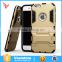 Combo pc tpu rugged rubber kickstand for iphone 6s phone case