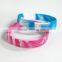 Hot promotional gifts debossed / embossed silicone wristband bracelet watch / silicone energy bracelet